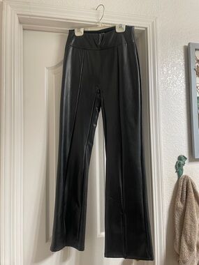 Abercrombie & Fitch Black Vegan Leather Pants